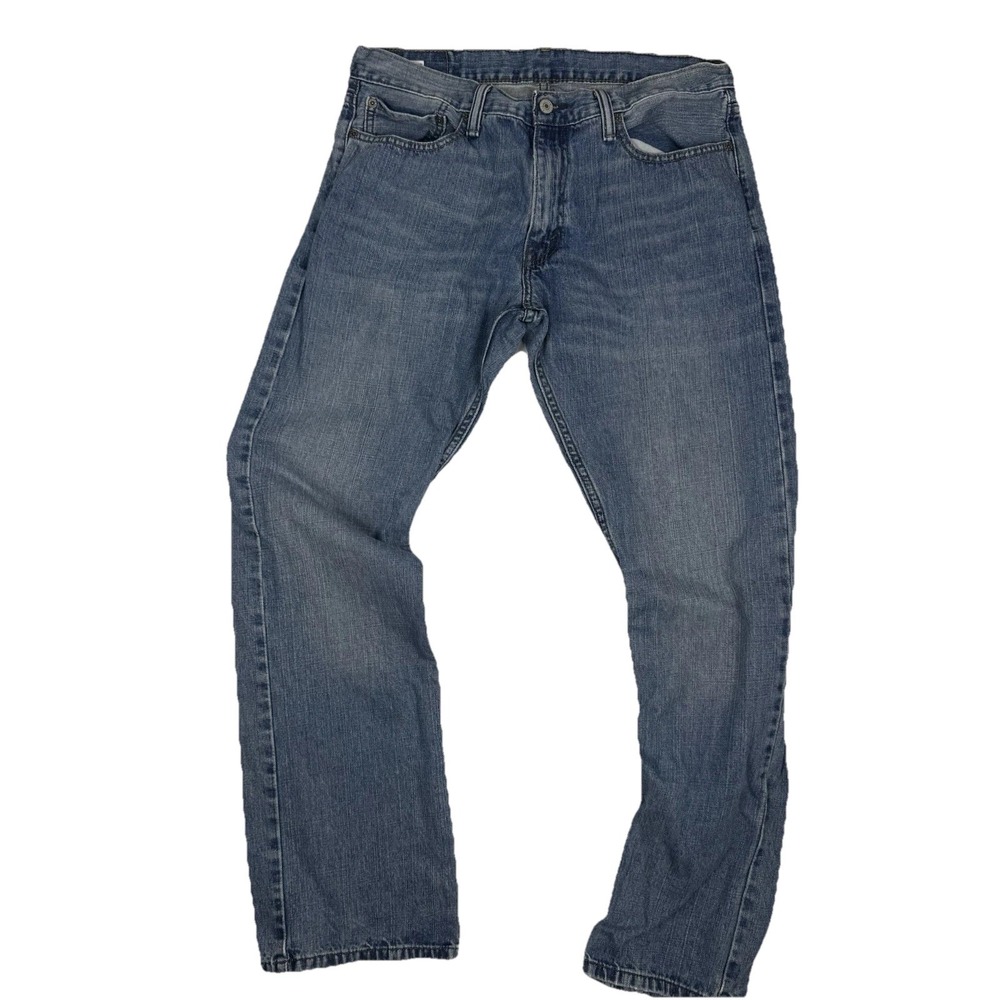 Levi's Mens 514 Light Stonewash Blue Straight Fit Denim Jeans Size 34x32